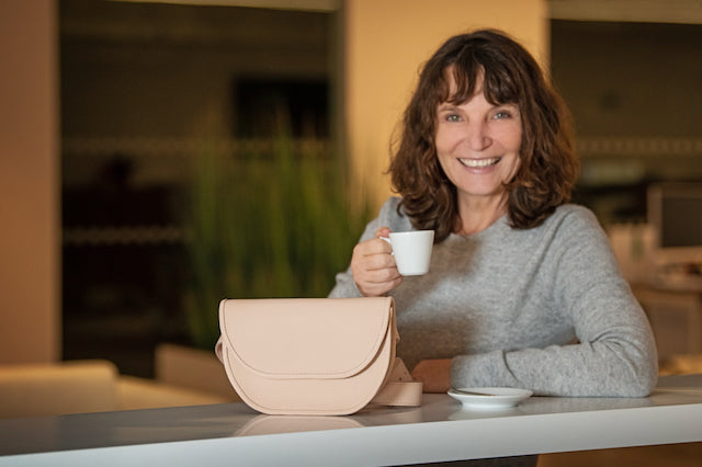 Elegant Women’s Leather Bum Bag – Chic, Compact & Functional - Radka Sillerova Atelier