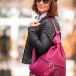 Sustainable Leather Backpack for Women – Stylish & Practical - Radka Sillerova Atelier 