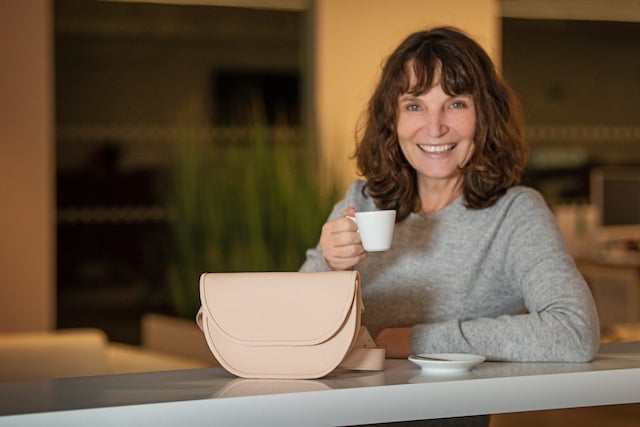 Elegant Women’s Leather Bum Bag – Chic, Compact &amp; Functional - Radka Sillerova Atelier 