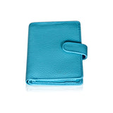 Handmade Women's Leather Wallet – Compact Bifold Design with Snap Closure - Radka Sillerova Atelier 