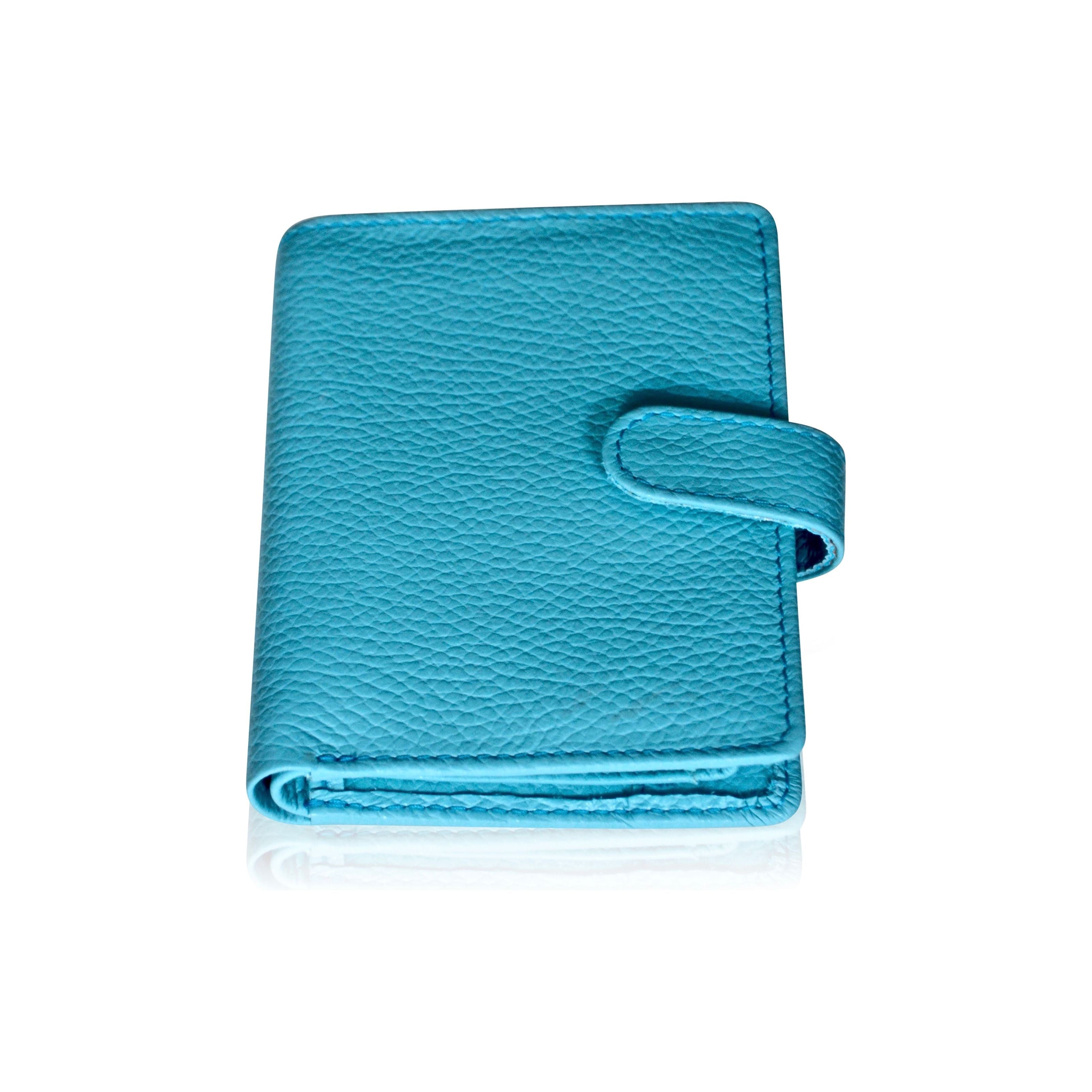 Handmade Women's Leather Wallet – Compact Bifold Design with Snap Closure - Radka Sillerova Atelier 