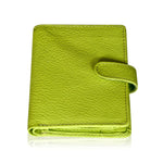 Handmade Women's Leather Wallet – Compact Bifold Design with Snap Closure - Radka Sillerova Atelier 